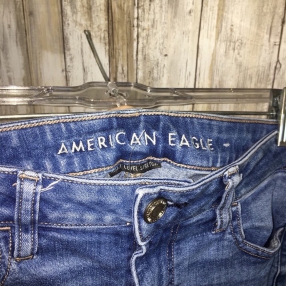 American Eagle Medium Wash Ne(x)t Level Stretch Jegging - Picture 4 of 6
